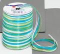 Produktbild: PRÄSENT Geschenkband Multi-Raffia 3 mm x 50 m blau/grün/weiß