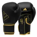 Produktbild: adidas Unisex – Erwachsene Hybrid 80 Boxhandschuhe, Schwarz/Gold, 14 oz EU