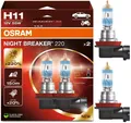 Produktbild: Osram Night Breaker 220 H11 55W Zwei Glühbirnen Kopf Licht Niedrig Beam Ersatz