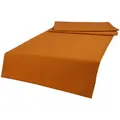 Produktbild: beties Tischläufer Wunschton (1-tlg, 1 Stück Tischläufer), XL Tischläufer ca. 40x220 cm, unifarben, einfarbig sanddorn-orange orange 40 cm x 220 cm