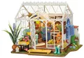 Produktbild: getDigital Miniatur-Haus Bausatz Verträumtes Gartenhaus, 24x19x19cm, Holz, 2xAAA