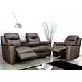 Produktbild: Ledergarnitur Relax 3+1 - Braun - EVASION