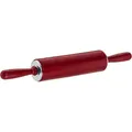 Produktbild: Original Kaiser Original Kaiserflex Red Teigroller Silikon 49 x 6,5 cm, Nudelholz Silikon mit Metallkern, ergonomische Griffe, hitzebeständig bis 200°C, rot
