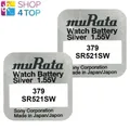 Produktbild: 2 Murata 379 Sr521Sw Batterien Silber Oxid 1.55V Sony Uhrenbatterie 2026 NEU