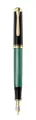 Produktbild: Pelikan Füllhalter Souverän 400, Schwarz-Grün, Feder M (mittel), hochwertiger Kolbenfüller im Geschenk-Etui, 994863