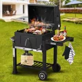 Produktbild: Strattore Holzkohlegrill / quadratischer BBQ XL Grillwagen aus Eisen