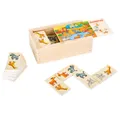 Produktbild: Small Foot Spiel Domino Safari aus Holz Legespiel mit bunten Tiermotiven