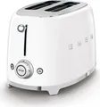 Produktbild: SMEG TSF01WHEU, 2 Scheibe(n), Weiß, Edelstahl, Tasten, Edelstahl, 950 W