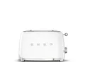 Produktbild: Smeg Toaster 50´s Style , Weiß , Metall , 31x19.8x19.5 cm , einseitiges Toasten, Krümelschublade, Auftaufunktion, Aufwärmfunktion, Schnellstoppfunktion, Cool-Touch-Gehäuse, wärmeisoliertes Gehäuse, automatischer Auswurf nach Röstende, automatische Zentrierung der Toastscheibe, Bagel-Funktion , Küchengeräte, Toaster