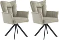Produktbild: Jockenhöfer Gruppe Drehstuhl Marc (Set, 2 St) (Set, 2 St), Inklusive Drehfunktion (360), Taschenfederkern, Cord