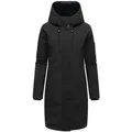 Produktbild: Navahoo Wintermantel Hageltanz 14 Warmer Damen Kurzmantel mit Kapuze schwarz L (40)