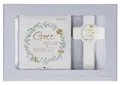 Produktbild: Butzon & Bercker Geschenkset zur Taufe 15 x 22 x 2 cm - Holzkreuz aus Buchenholz