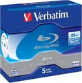 Produktbild: Verbatim DataLife - 5 x BD-R - 25GB 6x - Jewel Case (Schachtel) (43836)