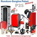 Produktbild: ATMOS Pellet Heizung Rundum-Sorglos-Paket P25; 24kW + JBR+WIFI+Laddomat+Speicher