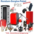 Produktbild: ATMOS Pelletkessel P25 Rundum-Sorglos-Paket Heizung, Brauchwasser + JBR mit WIFI