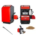 Produktbild: Atmos Pelletkessel P25 24  kW + 2,0 m Förderschnecke und Brenner A25 Holzpelletk