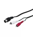 Produktbild: AccuCell Audio-Video-Kabel 1,5 m 5-polig DIN-Stecker > 2 x Cinch-Stecker