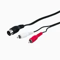 Produktbild: Goobay 50014 Audiokabel Adapter für die Verbindung mit alten Audiogeräten; Verbindung über 5 pol DIN Stecker auf 2 Chinch Stecker (R / L); 1,5m