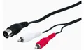Produktbild: Y Audio Kabel 2x Stereo Cinch Stecker OUT   5pol DIN Stecker IN 1,5m Adapter