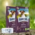 Produktbild: Happy Dog Supreme Mini Ireland 2 x 4 kg + Happy Dog Futternapf *geschenkt*