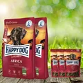 Produktbild: 25 kg - Supreme Africa 2 x 12,5 kg + 3 x 100 g. Soft Snack Africa - Aktion