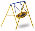 Produktbild: Zero Gravity Schaukelgestell stabile Kinderschaukel, bequeme Sitzfläche, Kettenaufhängung, Montierte Abmessungen: 320 x 180 x 185cm