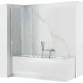 Produktbild: Rea - Badewanneaufsatz Lagos Fix 80 Chrome