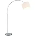Produktbild: meineWunschleuchte Led-Bogenlampe, Weiß, Metall, Rund,Rund, 30x215x107 cm, Lampen & Leuchten, Innenbeleuchtung, Stehlampen, Bogenlampen