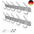 Produktbild: GlazieVault Kleiderhaken wand - Garderobenleiste Edelstahl (2 Stuck),