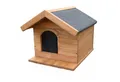 Produktbild: QLS Hundehütte K5, Hundehaus Höhle Katzenhaus Isoliert Wetterfest Outdoor 50x45x53 cm