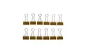Produktbild: MAUL mauly Klemmer 19 mm 12 Stück Gold aus Edelstahl für Papier 70 Blatt OVP NEU