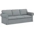 Produktbild: vidaXL Sofa Sofa Hellgrau 215 x 82 x 80 cm Stoff, 1 Teile grau