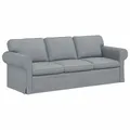 Produktbild: vidaXL Sofa Hellgrau 215 x 82 x 80 cm Stoff, Wohnzimmer, modernes Ecksofa, Bequeme Couch, strapazierfähiges Möbel, weiche Stoffausstattung, stylische Sitzgelegenheit
