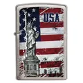 Produktbild: ZIPPO Statue of Liberty 60003383 | Chrome Brushed | Feuerzeug Lighter USA