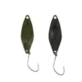 Produktbild: Trout Master Serc Spoon – Forellenköder - Trout Fishing Spoon - UL Angeln -Forellenblinker (Dark Shadow, 1,6g)