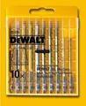 Produktbild: DeWALT Stichsägeblätter Set 10-tlg. DT2290 für Holz Stichsägeblatt Sortiment Box