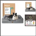 Produktbild: Orthopädisches Hundebett 89x63 cm Grau Rutschfest
