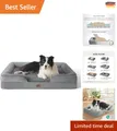 Produktbild: Ergonomisches Hundebett mit Kistenschaum 89x63 cm -  für Ängstliche Hunde