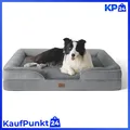Produktbild: Orthopädisches Hundebett 89x63 cm Ergonomisches Hundesofa grau