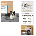 Produktbild: Hundebett 89x63cm Grau – Ergonomisches Hundesofa mit eierförmigem Kistenschaum