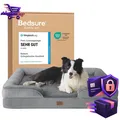 Produktbild: Hundebett Orthopädisch Ergonomisch 89x63cm Grau für Hunde Sofa