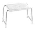 Produktbild: WENKO Duschhocker Secura Weiß - Wannenhocker, 120 kg Tragkraft, Kunststoff, 50 x 32 x 26 cm, Weiß