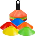 Produktbild: Outdoorn Trainingshilfe 25 Markierungshütchen Hütchen farbig, Zubehör Fußball Slalomtraining