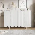 Produktbild: Merax Kommode mit 4 Türen, Sideboard Schrank Wohnzimmerschrank Buffet, B:120cm, Weiß