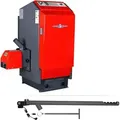 Produktbild: Atmos Pelletkessel P50, 45 kW, Holznotbetrieb, mit Pelletbrenner A45 und Förderschnecke 5,0 Meter