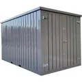 Produktbild: LagercontainerXXL 5m Lagercontainer mit Doppeltür & Doppelverriegelung RAL7039 Quarzgrau 4,88x2,14x2,09