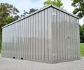 Produktbild: Quarzgrau Gartenhaus Metall Gartenhäuschen Geräteschuppen Häuschen Schuppen 5m