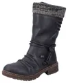 Produktbild: Rieker Winterstiefel, Winterboots, Blockabsatz, TEX-Membran, mit gestricktem Schaftrand
