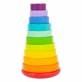 Produktbild: Legler Small Foot Stapelturm Steckspiel Regenbogen, Spielzeug, ab 1 Jahr, 11794