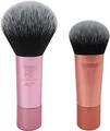 Produktbild: Real Techniques Mini Brush Foundation und Rouge-Duo, Reisegröße, für loses Rouge und flüssige Grundierung, 2-teiliges Set